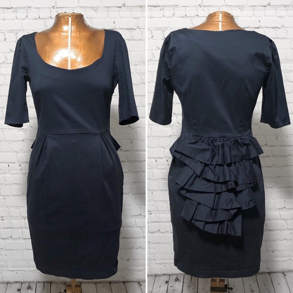 sheath dress bustle